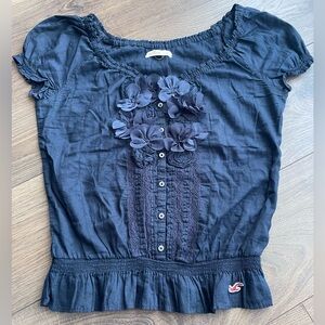 Hollister Navy Top